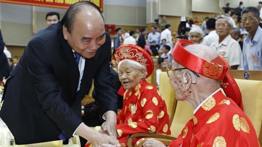 President attends ceremony for Action Month for Elderly